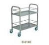 Wheeled Stainless Steel Drinks Trolley with 2 Shelf for Home Use