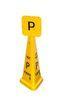 Yellow Supermarket Parking Sign Board Outdoor Caution Warning Signs
