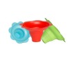 glossy plastic snow cone flower cup