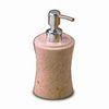 Champagne Marble Liquid Soap Dispenser with Polished Surface, Measures 3 1/4 x 7 1/8-inch
