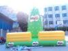 Green Inflatable Rock Climbing Wall Outdoor , Blow Up Rock Climbing Wall