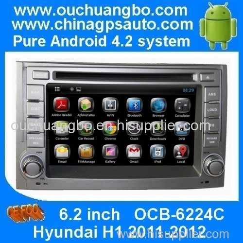 Ouchuangbo New Android 4.2 DVD Radio GPS Satnav For Hyundai H1 2011-2012