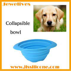 Silicone folding pet travel bowl china