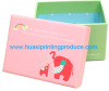 pink cover green bottom gift boxes