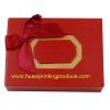 deep red square gift boxes