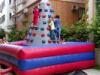 Entertainment Inflatable Rock Climbing Wall For Kids , PVC Outdoor Rock Wall