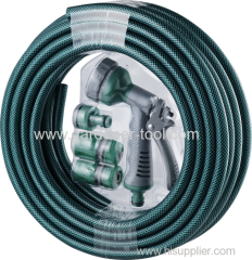 PVC garden hose set 6 pattern hose nozzle