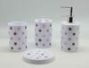 PP Plastic 4 piece Fashion Bathroom Set Tooth Brush Holder for Promotional