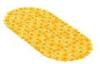 Lovely Yellow Anti skid Rug Plastic Bathroom Accessories with Flower