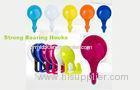 Red Reusable Wall Coat Hook Plastic Bathroom Accessories 13*0.6CM