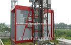 100m Construction Hoist Elevator Single Cage , 1000kg Capacity with Mast Hot-dip Galvanized