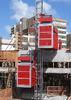 Red Double Cage Construction Material Electrical Hoist 380V 50Hz , Industrial Hoists