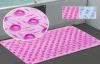 Rose Toilet bubble PVC Bath mat Plastic Bathroom Accessories 40*60CM