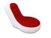 Light Weight 0.6mm Pvc Tarpaulin Inflatable Chair Sofa With Red And White Color