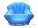 Comfortable Light Blue Pvc Tarpaulin Inflatable Chair Sofa For One People