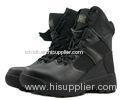 Breathable Waterproof Leather Military Climbing Boots With Rubber Toe