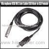 3M Microphone USB 2.0 MIC Link Cable USB Male to XLR Female Cord Adapter