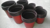 cheap plastic nursery pots double color plant containers