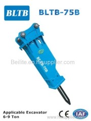 Beilite-75B hot selling 6-9Ton excavator hydraulic hammer attachment