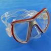 Low volume silicone freediving mask/diving goggles