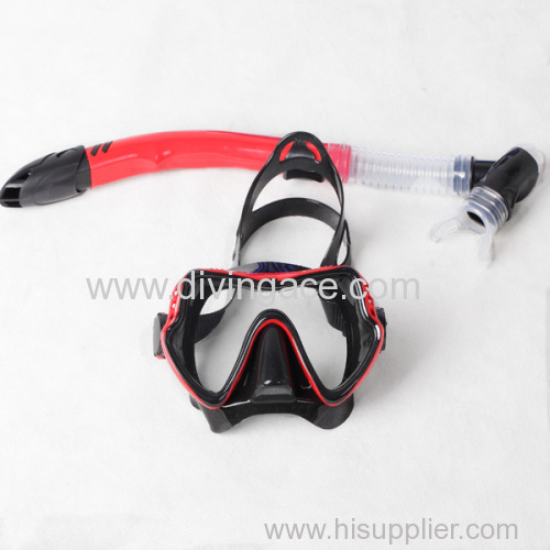 Low volume wholesale diving mask/swimming glasses snorkel set