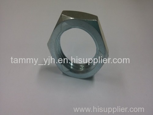 zinc plated hex thin nuts