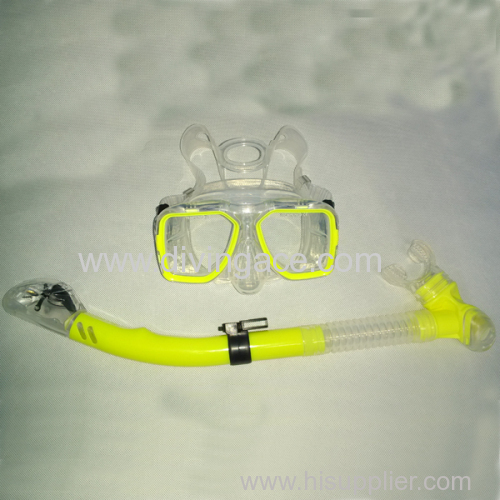 OEM manufacturer diving glasses and snorkel set