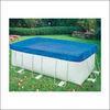 Aluminum Eyelet Blue Waterproof Canvas Tarps with UV resistance 80 Gram