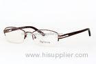 Half Frame Metal Ladies Optical Frames , Spectacles Frames For Round Face Women