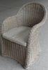 PE Outdoor Rattan Garden Furniture Signal Chair With Armrest / Wicker Outdoor Furniture