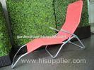 Steel Tube Beach Folding Leisure Chairs With Polyester Fabric For Home