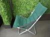 Outside Polyester Fabric Folding Leisure Chairs With Cushion For Garden