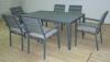 Recycled 6 pcs Outdoor Polywood Dinner Table Set For Family Party