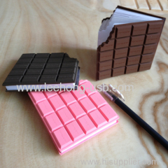 More colors for your selection Realistic Chocolate shape memo book