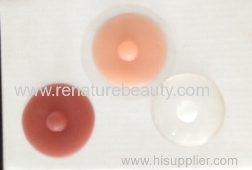 ABC's silicone adhesive nipple set for sticking the silicone breast prostheses