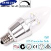 4W Dimmable LED Candle Light 2700K Warm White E17