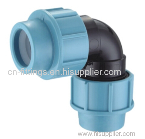 pp 90 degree equal elbow with pn16 fittings