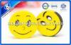 Yellow Round Cute Kids Erasers With En71 / Astm Certificate , TPR Material