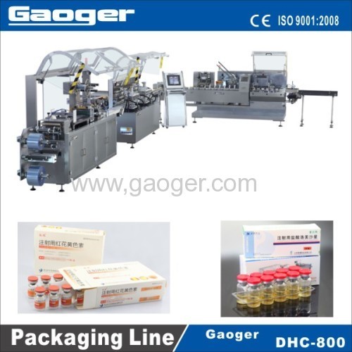 Vials Blister Packing and Cartoning Packaging Line