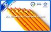 Yellow Hexagonal Wooden Graphite Pencil Set With Eraser For Students