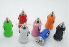 Mini Red USB Car Phone Charger 12V With Energy Saving For Outdoor