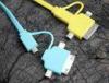 Colorful 1M 4 in 1 Multifunction USB Cable / Micro USB Charger Data Cable