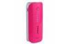 LED lighting 5600mah Pink Custom Power Bank , Portable Battery Backup Power