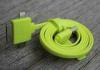TPE Long Micro IPhone 5S Multifunction Micro Usb Charging Data Cable Green