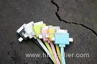 Colorful 3 in 1 Universal Cell Phone USB Cable 30 Pin For IPhone 4 Charging