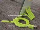 Green TPE HTC Cell Phone Powered Micro USB Data Cable 2.0 With Sync Data