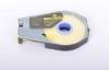 9mm compatible Label Tape Cartridge yellow / White for Cable ID Printer