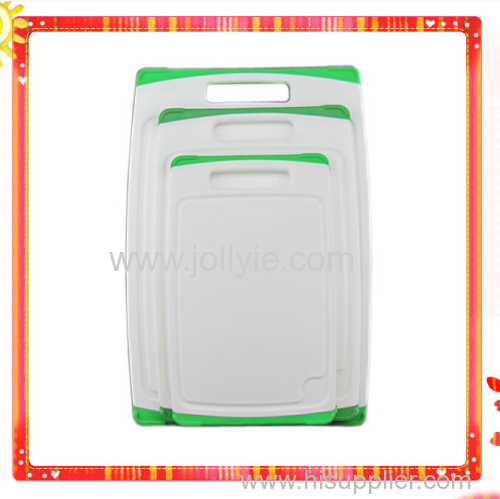PP&TPR Antislip Plastic Cutting Board Set with 3 Different Size