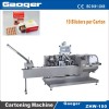Automatic cartoning machine for blister packing
