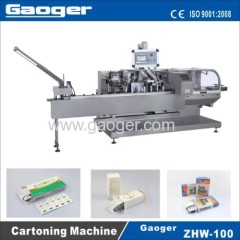 Automatic cartoner for blister packing machine